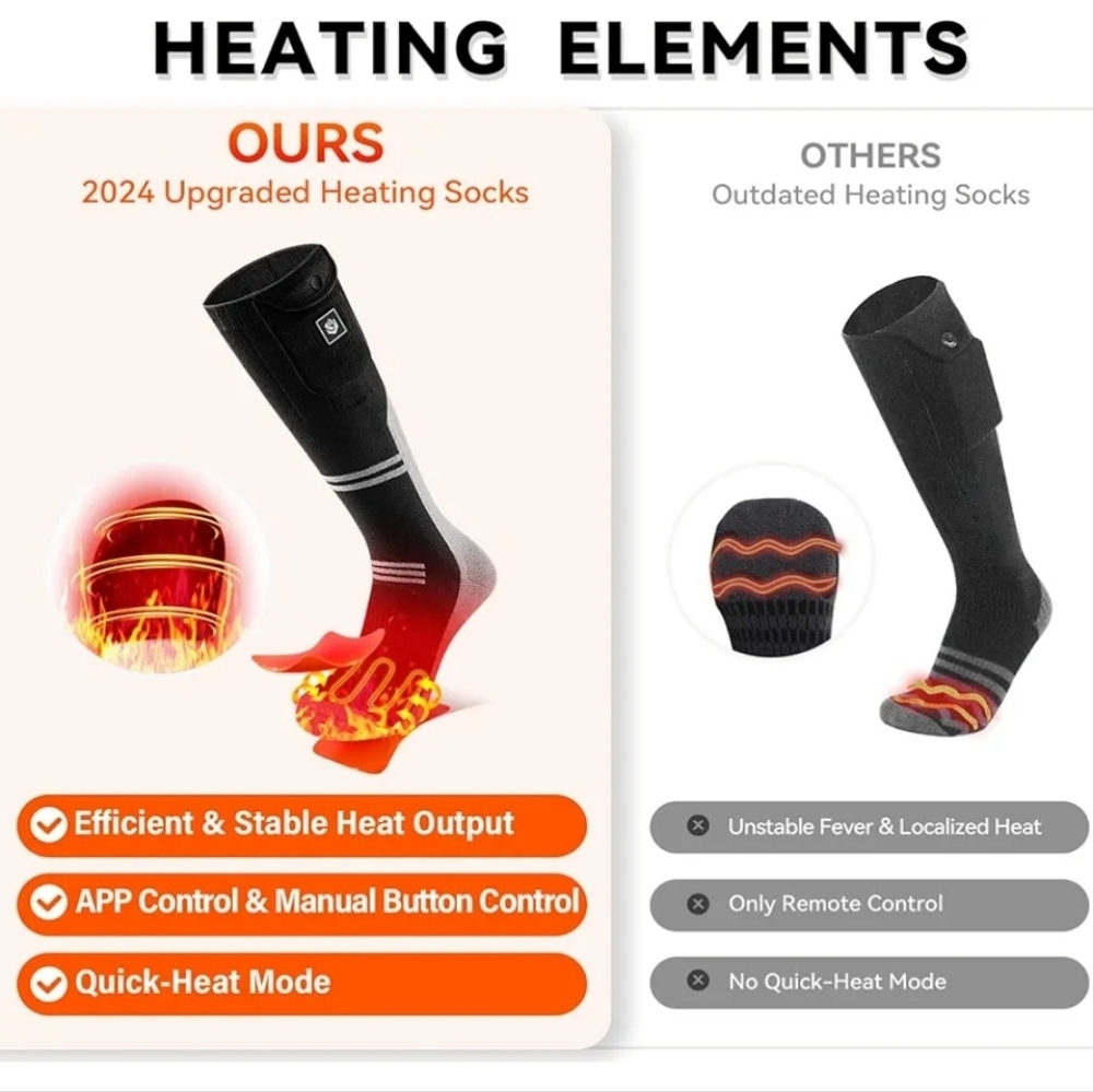 Heating Socks With App - Picture 3 of 6